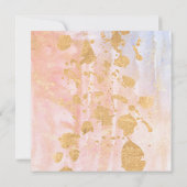 おしゃれな水彩花柄の結婚式 招待状 (裏面)