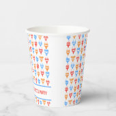 おしゃれな水着 プールパーティー オーダーメイド ブライズメイド 紙コップ (左)