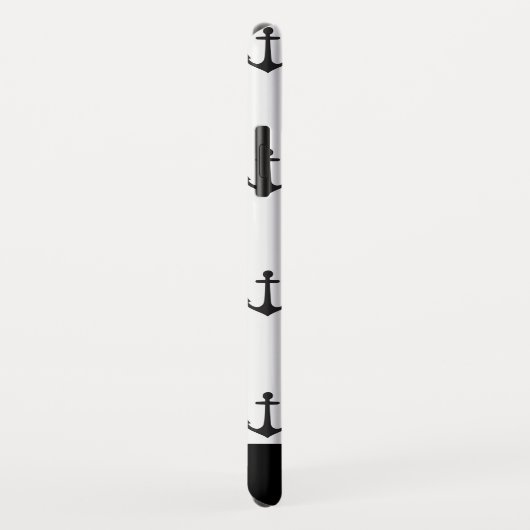 おしゃれな沿岸ブラックアンカー柄 Case-Mate iPhoneケース (裏面/右)