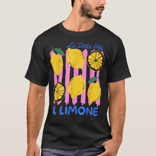 おしゃれな沿岸地域の祖母のイタリアン・リモンチェッロ社交界 Tシャツ (正面)