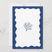 おしゃれな海の1歳誕生日 招待状 (裏面)