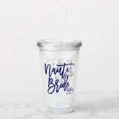 おしゃれな海辺の花嫁パーティー アクリルタンブラー (裏面)