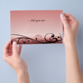 おしゃれな渦巻きフライヤー チラシ (ハンドル)