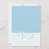 おしゃれな渦巻き写真 出生発表 案内状 (裏面)