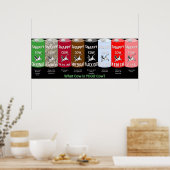 おしゃれな牛ポスター ポスター (キッチン)