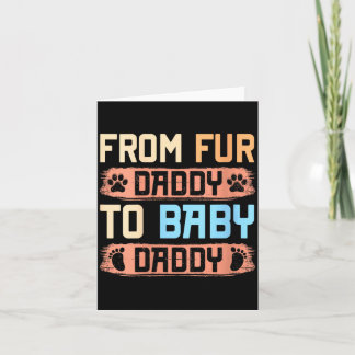 おしゃれな犬の父さん "Fur Daddy" から "Baby Daddy" へ 面白いパパの妊娠報 カード