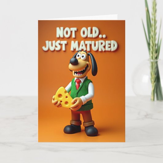 おしゃれな犬の誕生日カード カード (正面)