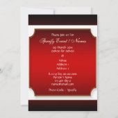 おしゃれな独身パーティーをカスタマイズ 招待状 (裏面)