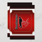 おしゃれな独身パーティーをカスタマイズ 招待状 (正面/裏面)