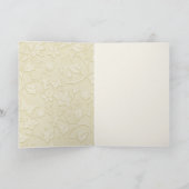 おしゃれな猫のウェディング 案内状 (内部)