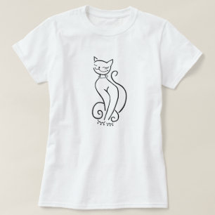 おしゃれな猫のTシャツ Tシャツ