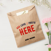 おしゃれな現代のカスタマイズ可能な茶色の認証済みブランド フェイバーバッグ (封をした状態)