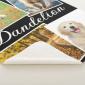 おしゃれな現代のペットの犬の写真ギャラリーコラージュ シェルパブランケット (3/4)