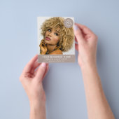 おしゃれな現代のメイクアップビューティーサロン タウペー ビジネス チラシ (手)