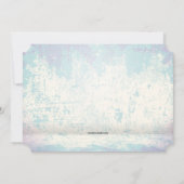 おしゃれな現代の出産報告カード(4枚の写真) 案内状 (裏面)