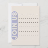 おしゃれな現代的なカジュアル写真卒業証 招待状 (裏面)