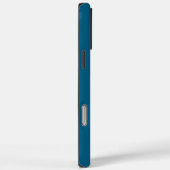 おしゃれな現代的なカスタムネーム ソリッドスカイブルーカラー Case-Mate iPhoneケース (裏面 / 右)