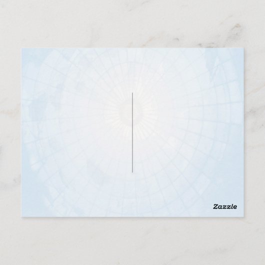 おしゃれな現代的なコンパス ビジネス プロモーション ポストカード (裏面)