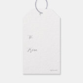 おしゃれな現代的なラブギフトタグ ギフトタグ (裏面)