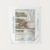 おしゃれな現代的な写真 卒業式 タペストリー (正面)