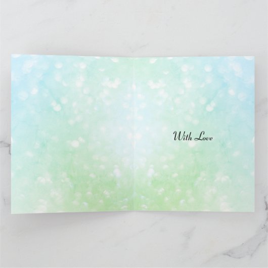 おしゃれな現代的な青い 誕生日おめでとう甥っ子 カード (内部)