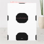 おしゃれな現代風のピンクの星 ハッピーバースデーお姉さん カード (裏面)