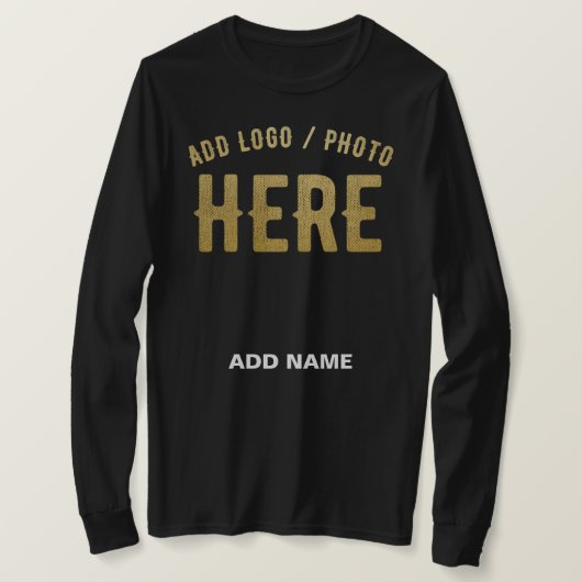 おしゃれな現代風カスタマイズブラック認証ブランド Tシャツ (デザイン正面)