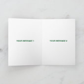 おしゃれな現代風カスタマイズ可能 白 検証済み ブランド サンキューカード (内部)