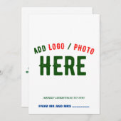 おしゃれな現代風カスタマイズ可能 白 検証済み ブランド シーズンカード (正面/裏面)