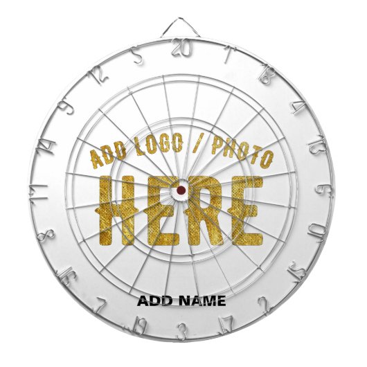 おしゃれな現代風カスタマイズ可能 白 検証済み ブランド ダーツボード (正面)