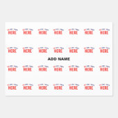 おしゃれな現代風カスタマイズ可能 白 検証済み ブランド ラッピングペーパーシート (正面3)