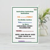 おしゃれな現代風カスタマイズ可能 白 検証済み ブランド 招待状 (スタンド正面)