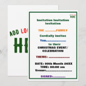 おしゃれな現代風カスタマイズ可能 白 検証済み ブランド 招待状 (正面/裏面)