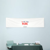 おしゃれな現代風カスタマイズ可能 白 検証済み ブランド 横断幕 (トレードショー)