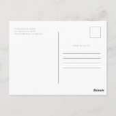 おしゃれな現代風シンプルな9枚の写真コラージュ ポストカード (裏面)