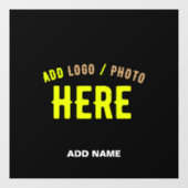 おしゃれな現代風 カスタマイズ可能な 黒色 検証済み ブランド ウィンドウサイン (シート)