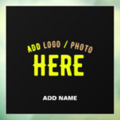 おしゃれな現代風 カスタマイズ可能な 黒色 検証済み ブランド ウィンドウサイン (シート3)