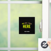 おしゃれな現代風 カスタマイズ可能な 黒色 検証済み ブランド ウィンドウサイン (ホーム)