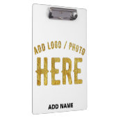 おしゃれな現代風 カスタマイズ可能 白 検証済み ブランド クリップボード (右)