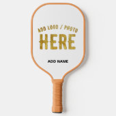 おしゃれな現代風 自由にカスタマイズできる 白色 検証済み ブランド ピックルボールラケット (裏面)
