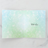 おしゃれな現代風 青い 幸せな誕生日恋人 カード (内部)