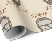 おしゃれな理容室のグラフィックタイプ ラッピングペーパー (ロールコーナー)