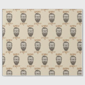 おしゃれな理容室のグラフィックTシャツ ラッピングペーパー (フラット)