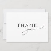 おしゃれな男女兼用フラットベイビーシャワー サンキューカード (正面)