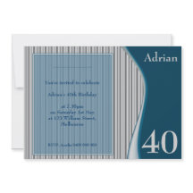 おしゃれな男性の招待状