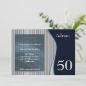 おしゃれな男性の招待状 招待状 (スタンド正面)