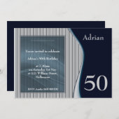 おしゃれな男性の招待状 招待状 (正面/裏面)