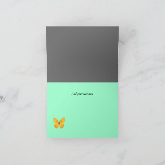 おしゃれな白い女の子の自転車の感謝カード サンキューカード (内部)