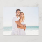 おしゃれな白黒写真ウェディング招待状（お得な価格） (裏面)