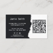 おしゃれな白黒写真名刺 名刺 (裏面)